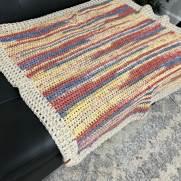 Multicolor Crochet Blanket - Picture 2 of 3